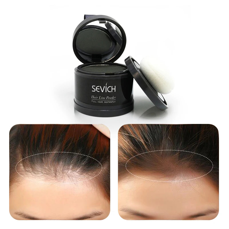 Sevich Magical Fluffy Hairline Powder Hair Line Shadow Hair Concealer Root Cover Up Gray Coverage Unisex Instantly 8 Color